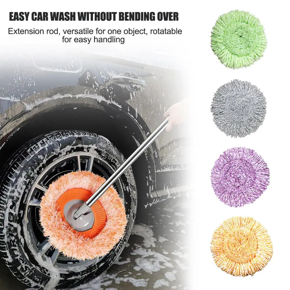 Universal Mop Refill Rotating Microfibers Round Tool Clean Rag Sunflower Mopping Duster Microfiber Replacement Cl R5n5