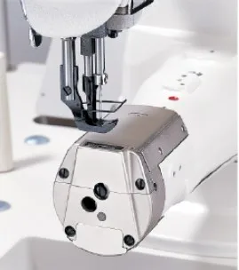 Jukis LS-1341 Cylinder Bed 1 Needle Unison Feed Lockstitch Machine with Vertical-axis Fold Capacity Hook