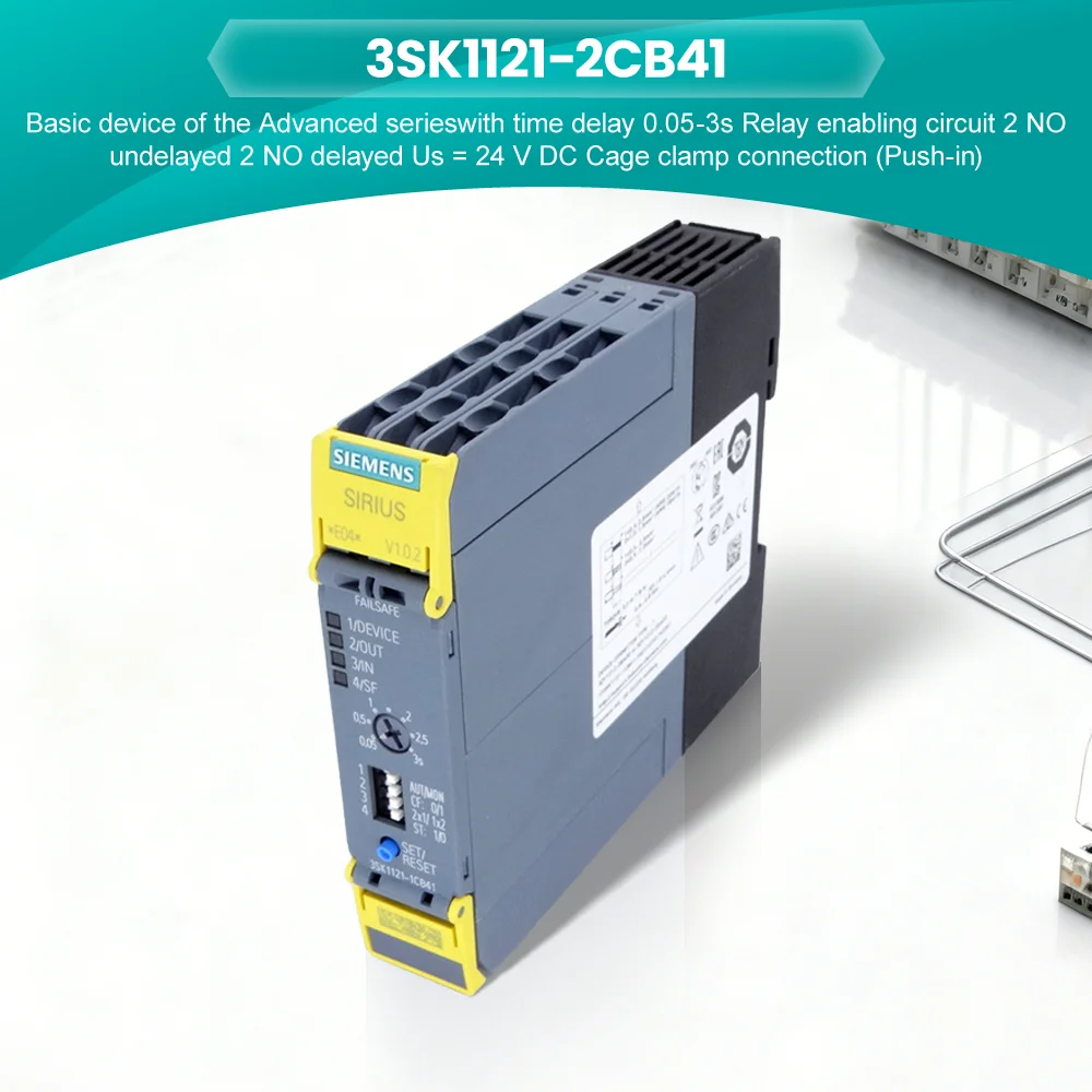 Brand New Original Basic Unit Safety Relay Switch SIRIUS 3KS1 3SK1121-2CB41 Electronic Time Relay