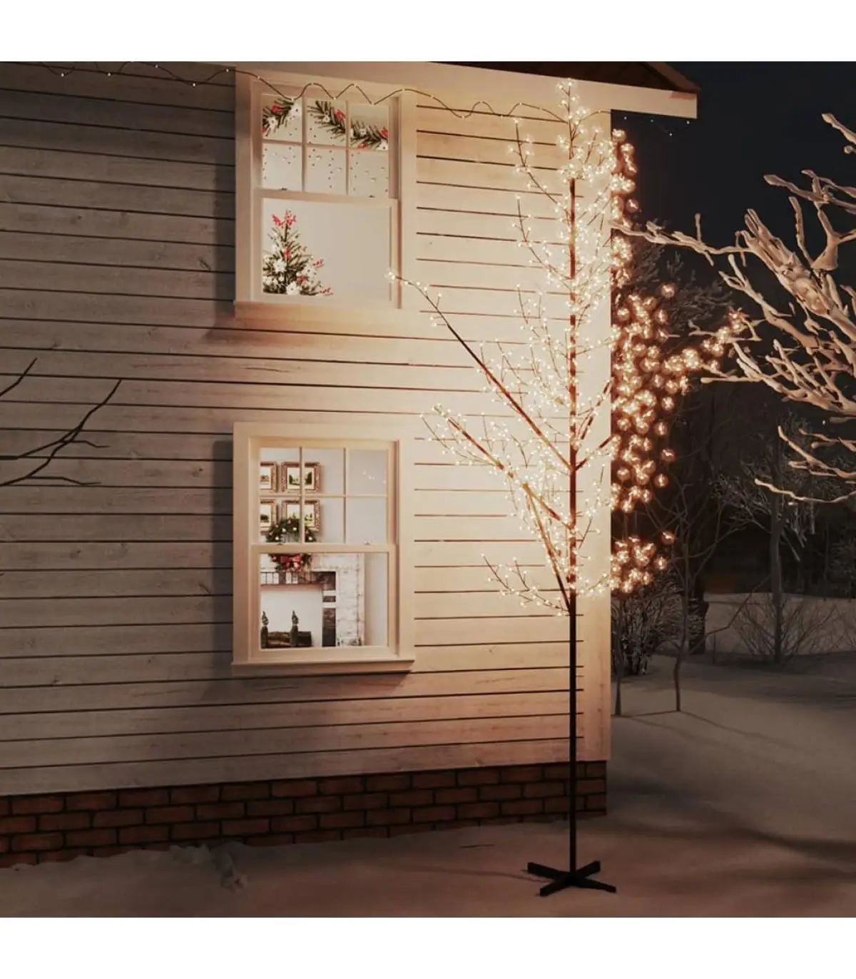 Christmas tree tree LED cherry blossom 672 LED warm white 400 cm