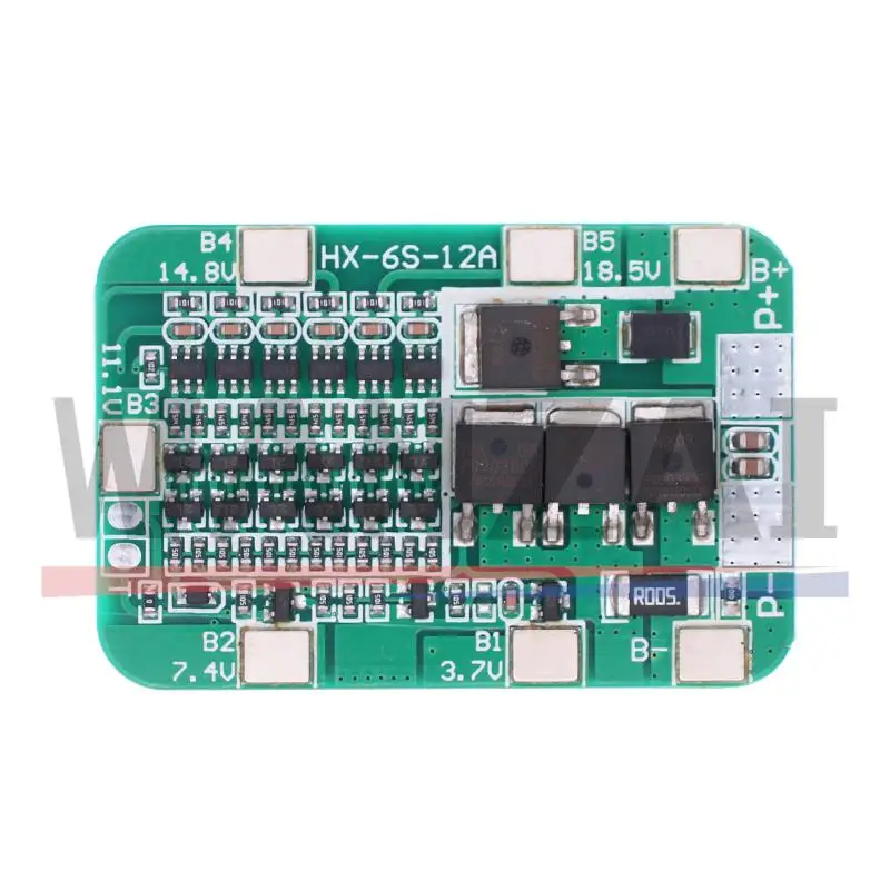 6S 15A 24V PCB tablica ochronna BMS do 6 paczek 18650 moduł bateria litowa litowo-jonowy zestaw DIY