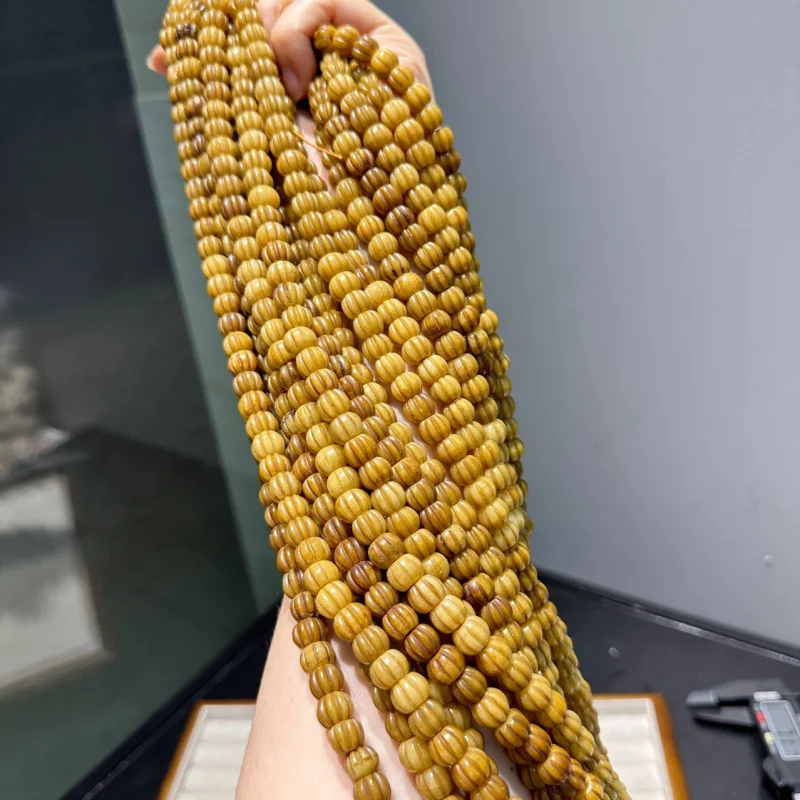 Bone Pumpkin Long Strand 108 Pieces Approx.7x9mm Buddhist Beads Jewelry Accessories Bracelet