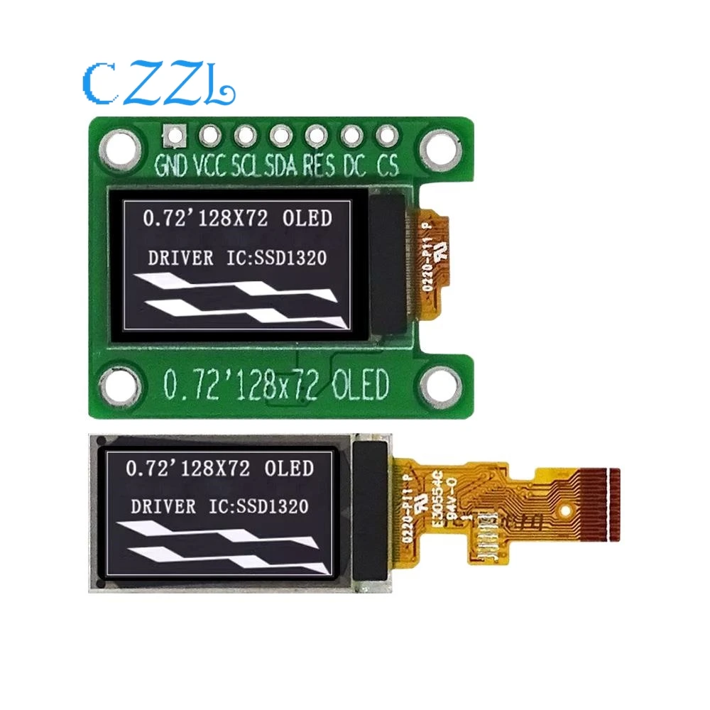 0.72 inch OLED display 12872OLED LCD highlight display ssd1320