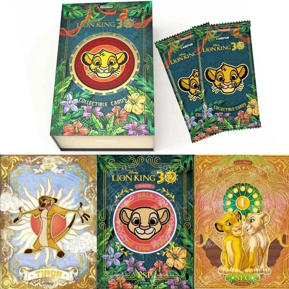 Genuine Lion King Cards 30th Anniversary Series LION KING Simba Animation Peripheral Collectible Card Toy Gift