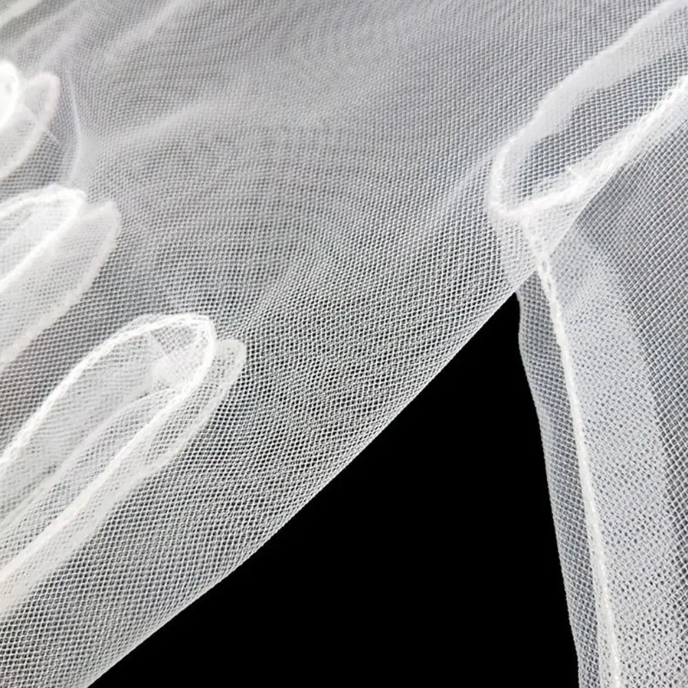 Simple Solid Color Bridal Gloves Mesh Thin Lace Hand Covers Elastic Transparent Stage Performance Gloves Wedding Ceremony