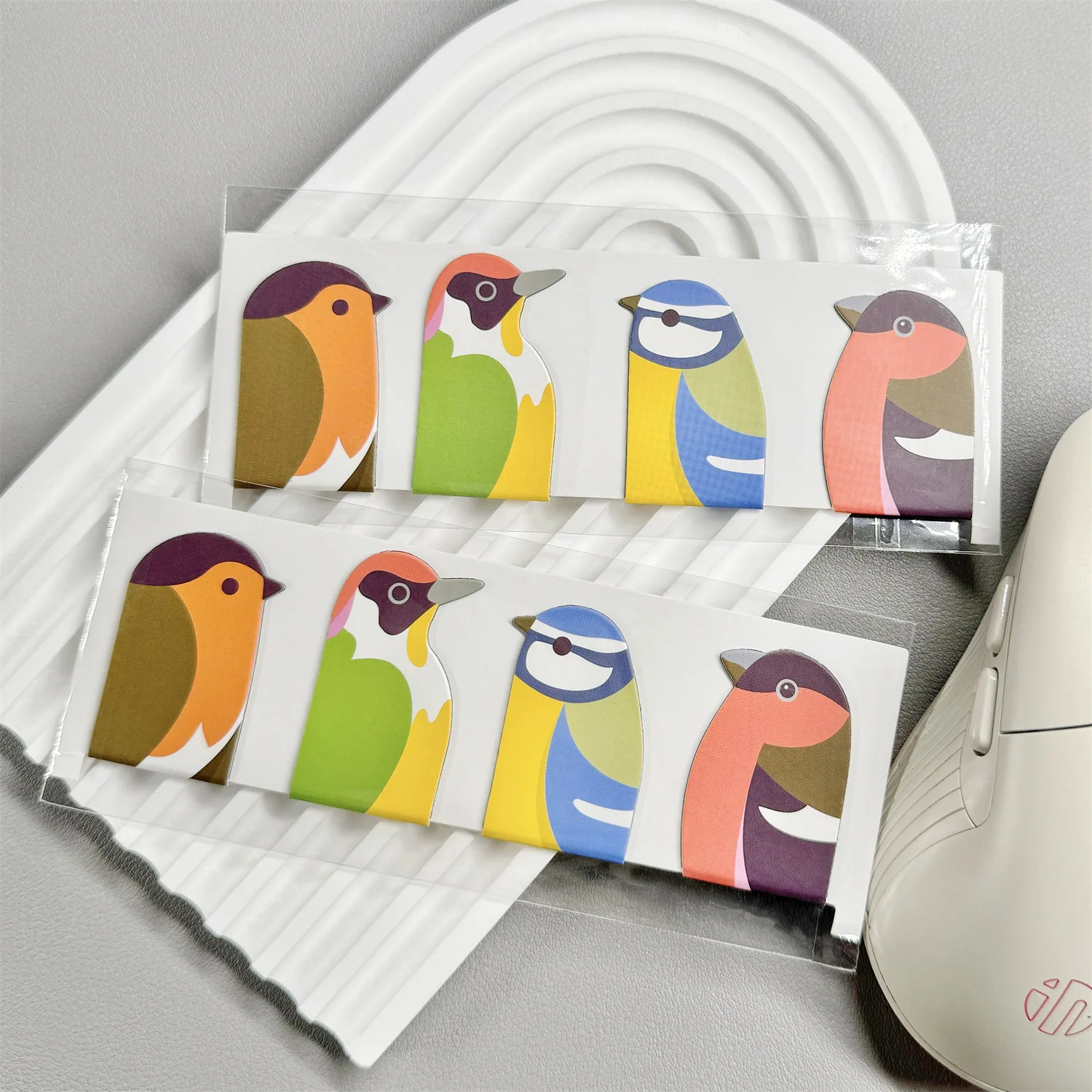 4pcs Cartoon Animal Magnetic Bookmarks Set Fox Lion Owl Woodpecker Penguin Unique Reading Gift Stationery Book Lover A3492