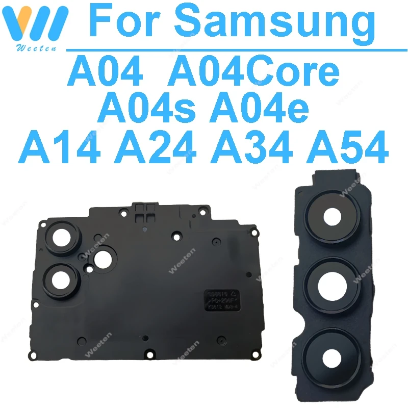 WEETEN рамка камеры, стеклянная линза задней камеры для Samsung Galaxy A04 A04s A04e A04core A14 A24 A34 A54, крышка объектива задней камеры, детали