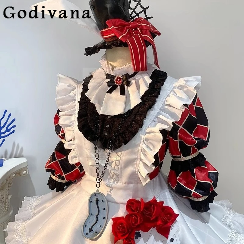 لعبة القوطي فساتين راقية أنثى ملابس الشارع اكسسوارات تأثيري حلي هالوين عيد الميلاد كرنفال ملابس للنساء