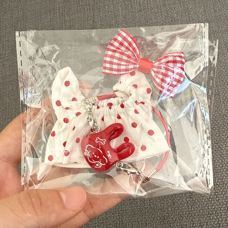 For Labubu Fourth Generation Mini Baby Clothes Labubu Pin for Love Series Doll Clothes DIY Accessories Party Games Toys Gifts