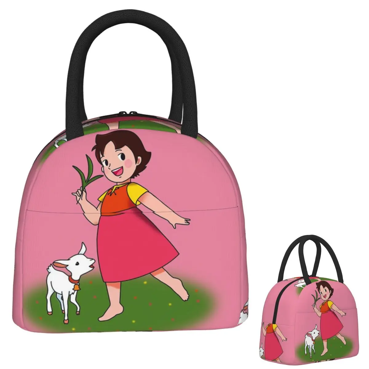 

Heidi Cartoon 70s Lunch Bags Insulated Bento Box Portable Lunch Tote Resuable Picnic Bags Thermal Bag for Woman Children
