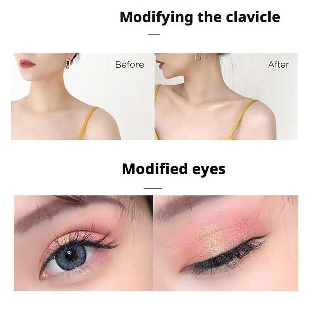 2 in 1 Highlighter Blush Palette Eye Shadow Crystal Glitter Shimmer Lasting Sparkling Smoothly Potatoes Texture Makeup Palette