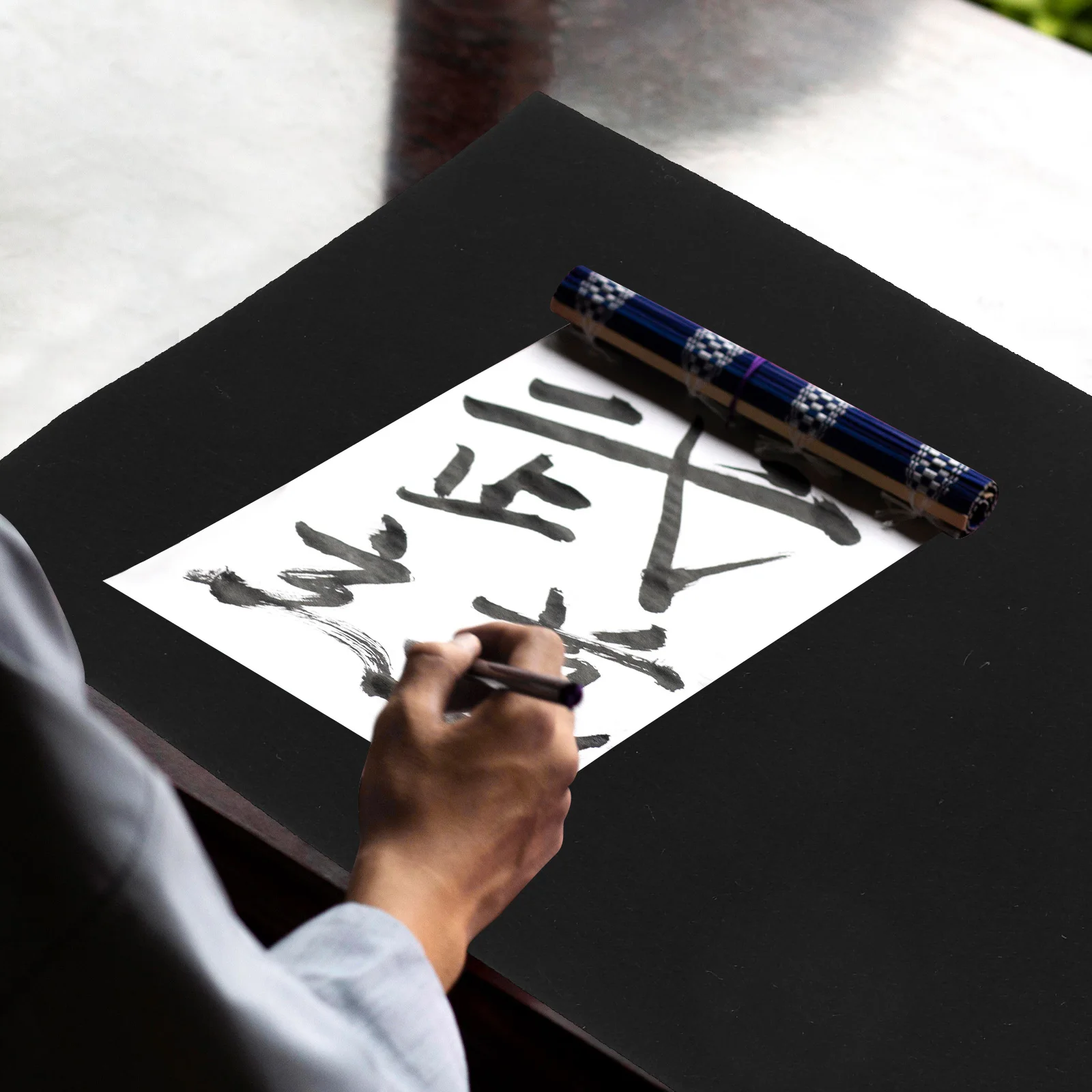 

Calligraphy Felt Mat Rectangular Durable Writing Pad Painting Desk Pad Home Office Calligraphy Practicing Felt Mat