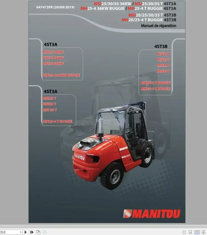 TruckEPC Manitou Machinery 13.8 GB PDF 2022 دليل إصلاح اللغة الفرنسية DVD #4
