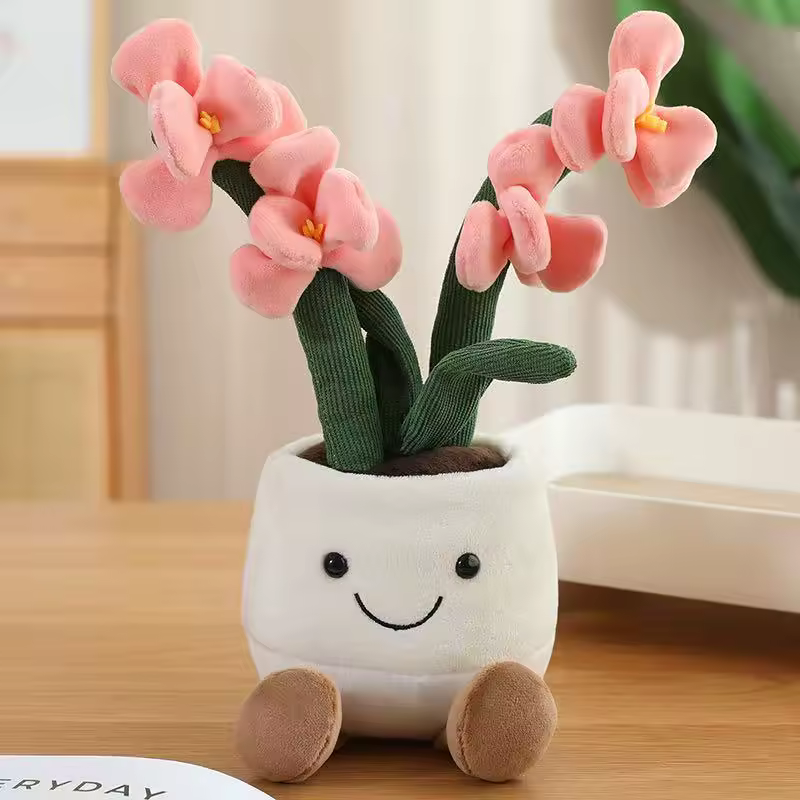 35cm flowerpot figurine simulation filled plush toy figurine cartoon anime cute pillow fun home decoration office ornament - AliExpress