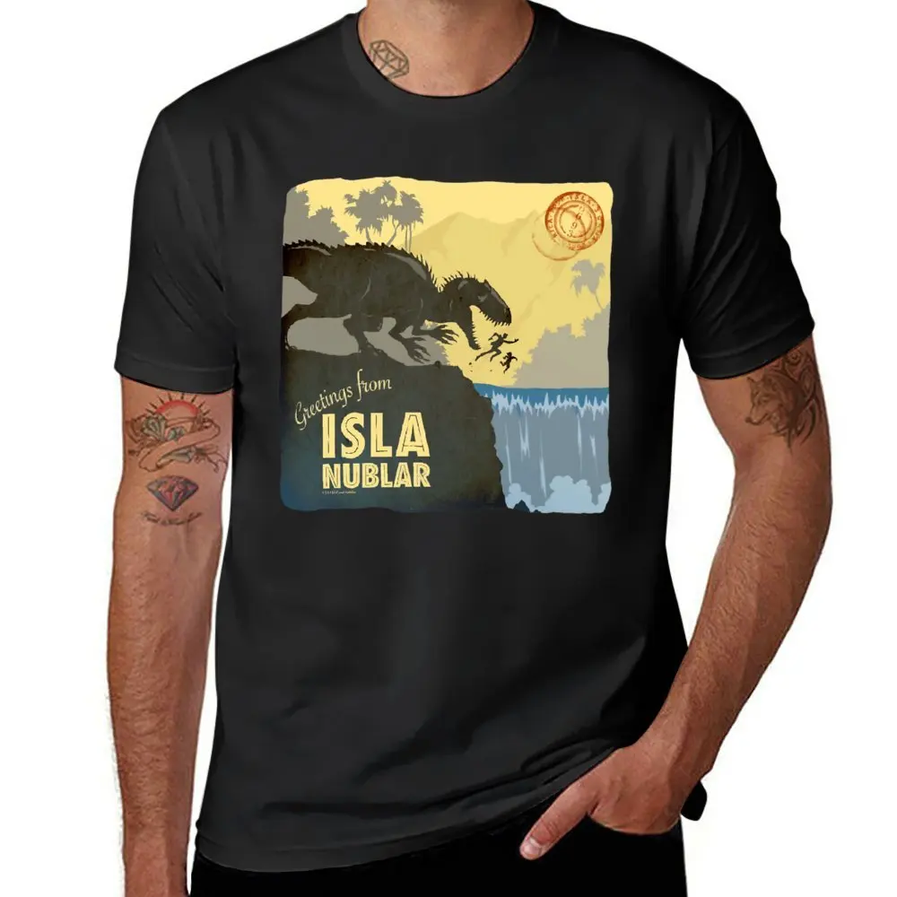 Harajuku Greetings From ISLA Nublar Indominus (Dark) T-shirt  Campaign Tshirt Graphic Vintage Joke Fitness Eur Size