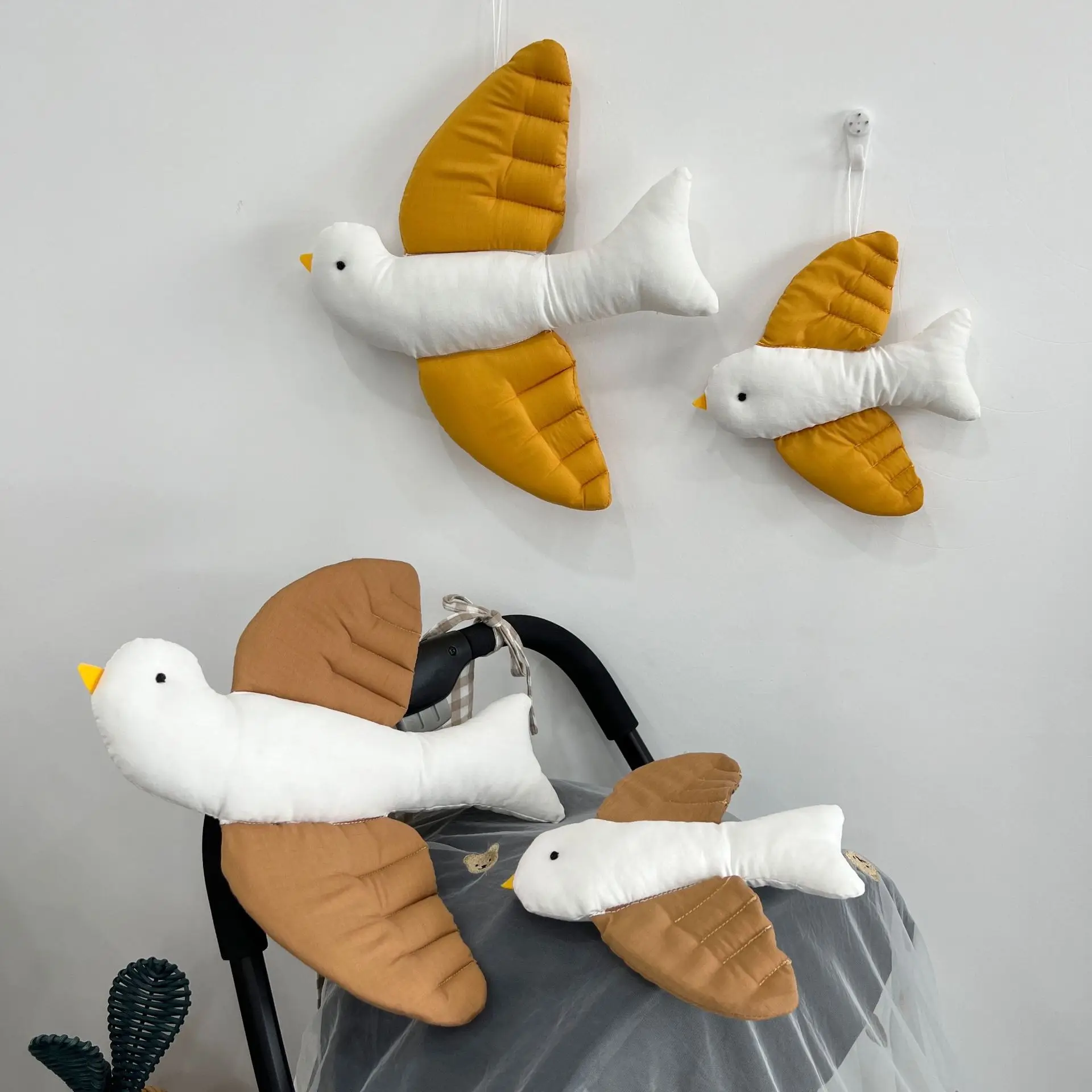 Children's Room Cloth Doll Stuffed Pendant Ins Style New Creative Pigeon Pendant Kindergarten Interior Wall Hanging Decoration