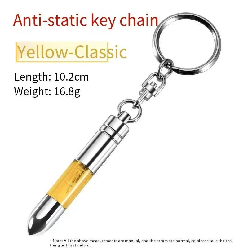 Portable Anti Static Keychain Car Static Remover Rod with Quick Discharge Eliminator Function for Static Releasing