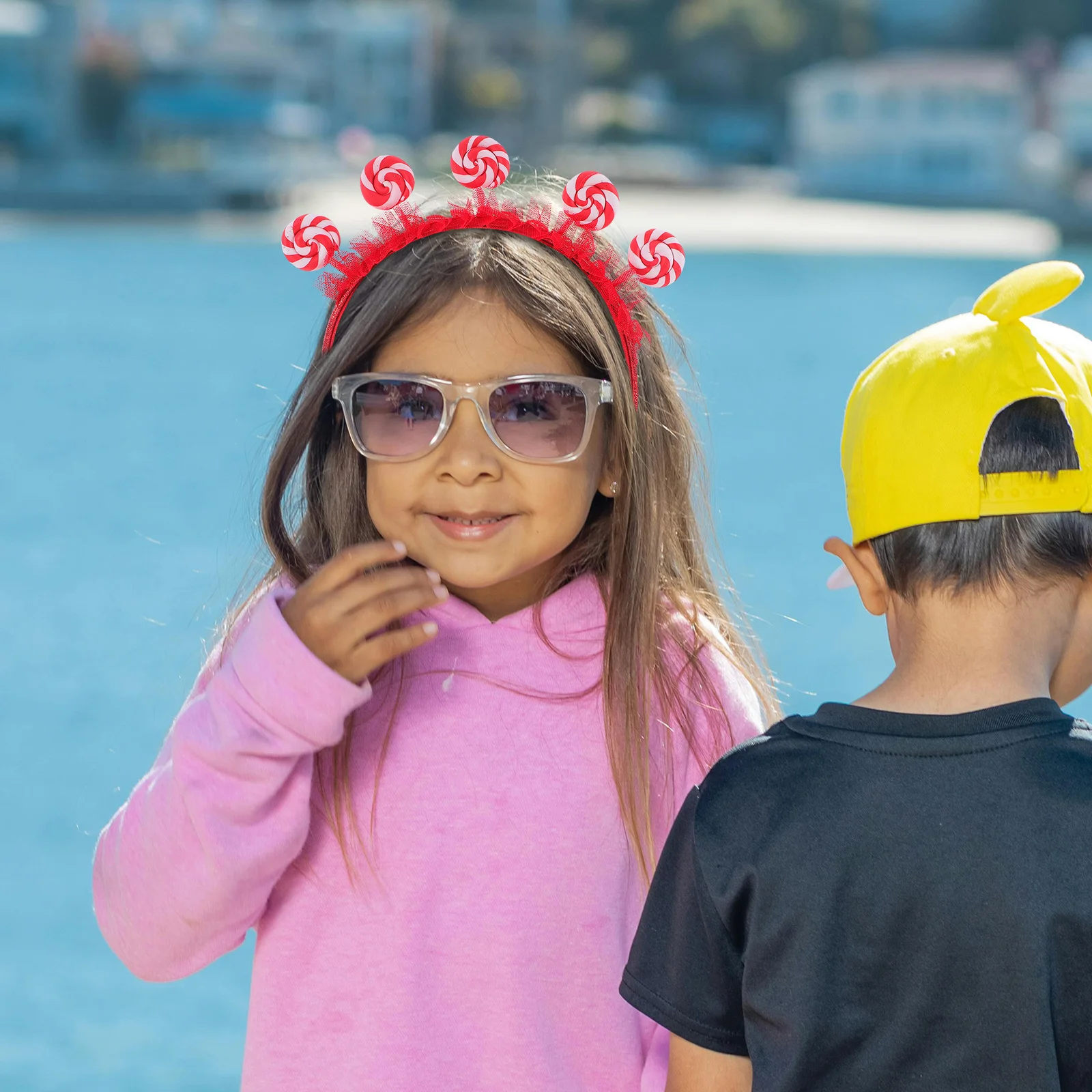 

Charming Lollipop Headband for Little Girls Soft Materials No Damage to Hair Versatile Use for Parties Daily Life Photo Shoots