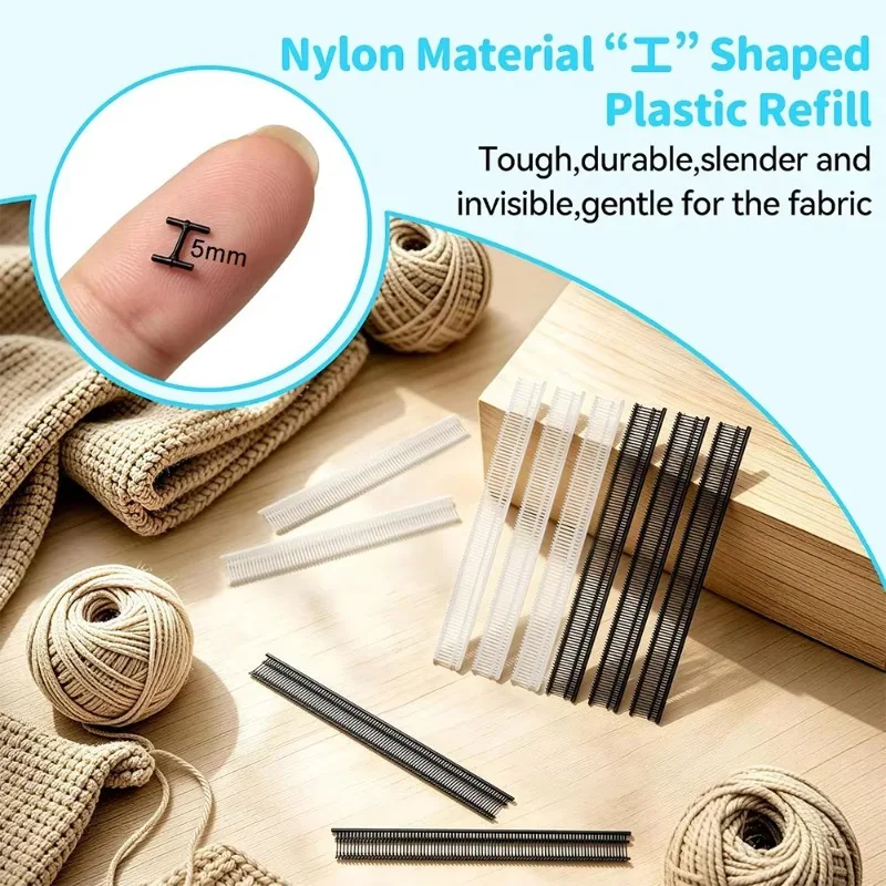 Clothing Fixer Micro Stitch Gun Price Tag Tagging Gun Quick Clothes Repair Garment Sewing Quilt Tacking Device Sewing Machine view 4