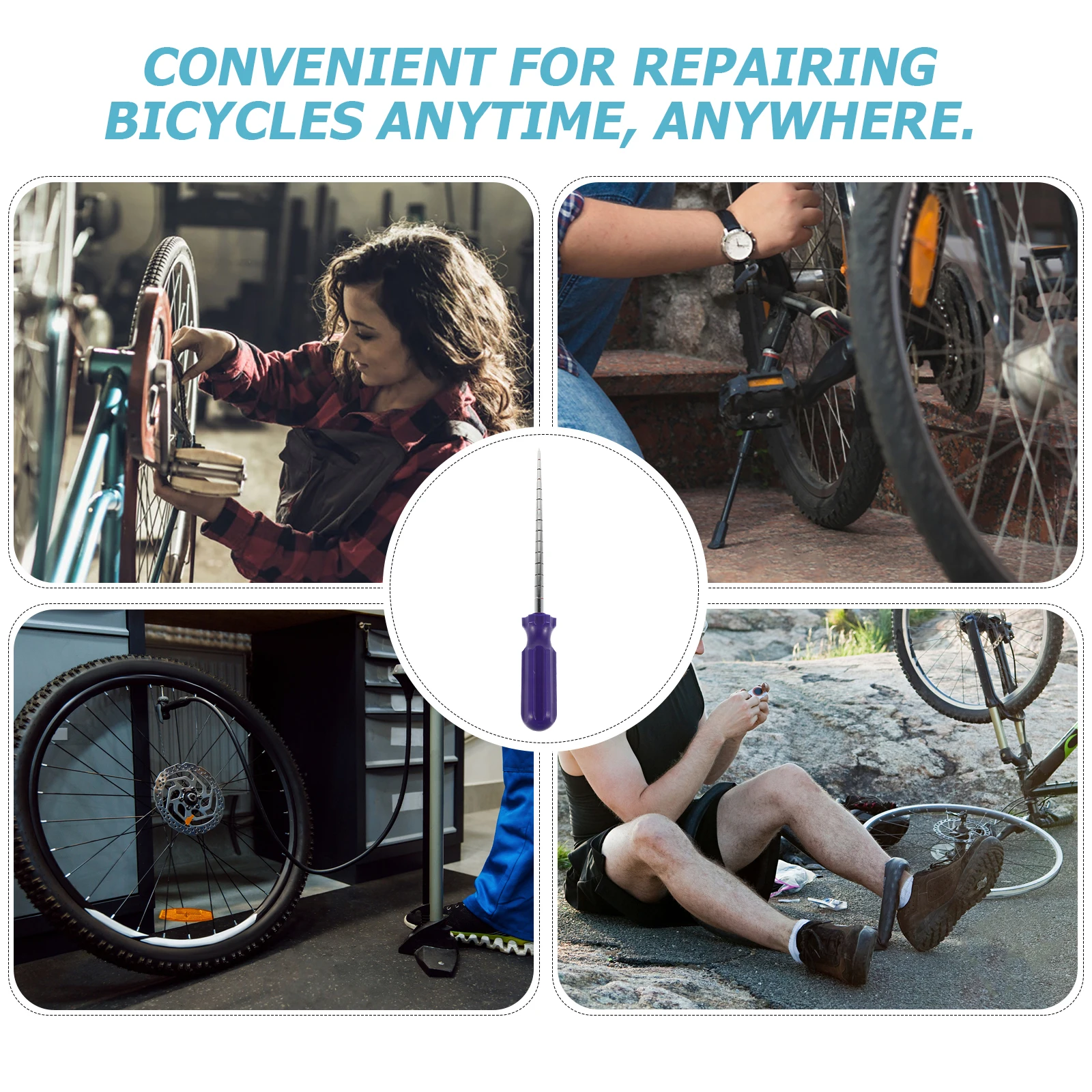 

Efficient Durable Bike Tire Repair Spiral Small Bicycle Tube Tool For Road Mountain Bikes Long Lasting Practical Wear Resistant
