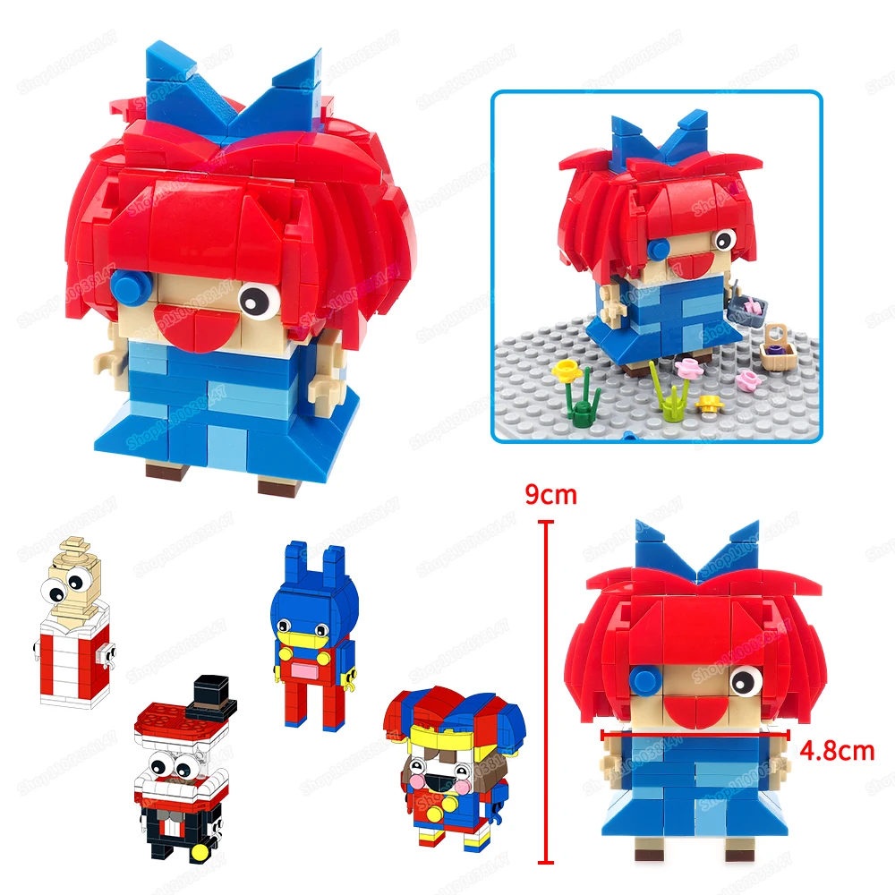 Happy Girl Building Block Assemble Magic Numbers Circus Sweet Optimism Ragatha Baby Model Figures Child Christmas Gift Build Toy