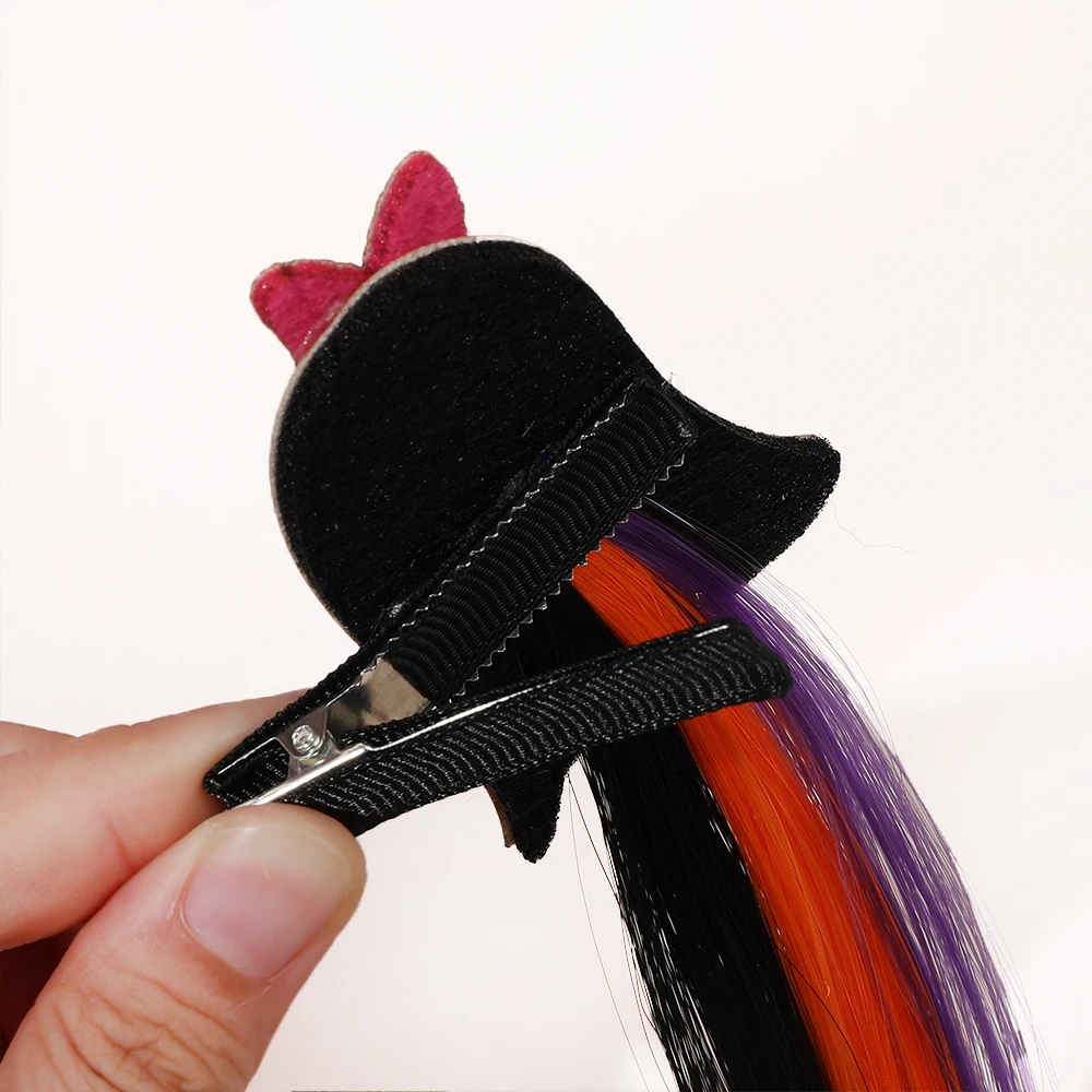 ハロウィンウィッグ カボチャヘアロープ バットヘアロープ ゴムバンド 編み込みヘア 女性用ヘアバンド ヘアアクセサリー