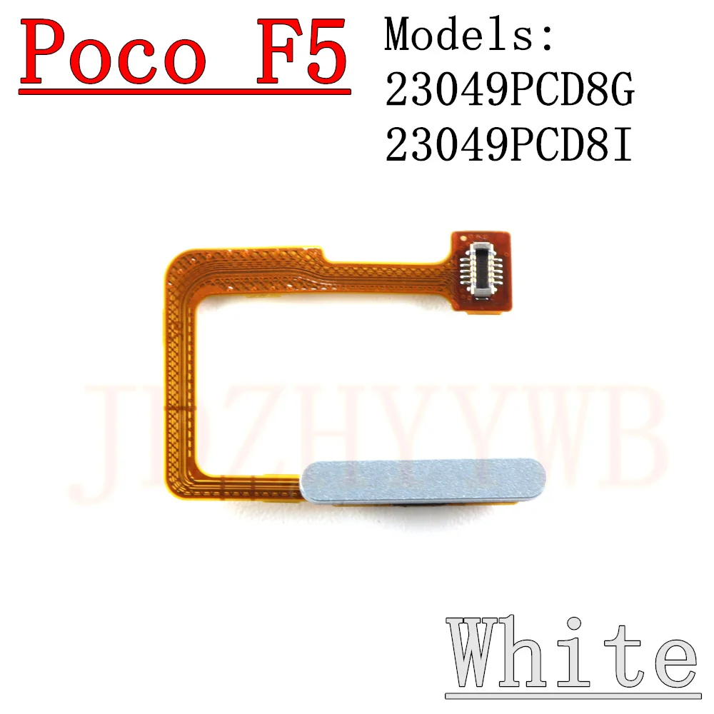 Finger Print Scanner Flex Cable Power On OFF For Xiaomi Poco F5 Pro F5Pro Home Button New Fingerprint Sensor image 4