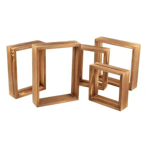 Wooden Plant Photo Frame Transparent Glass Picture Frames Pressed Display