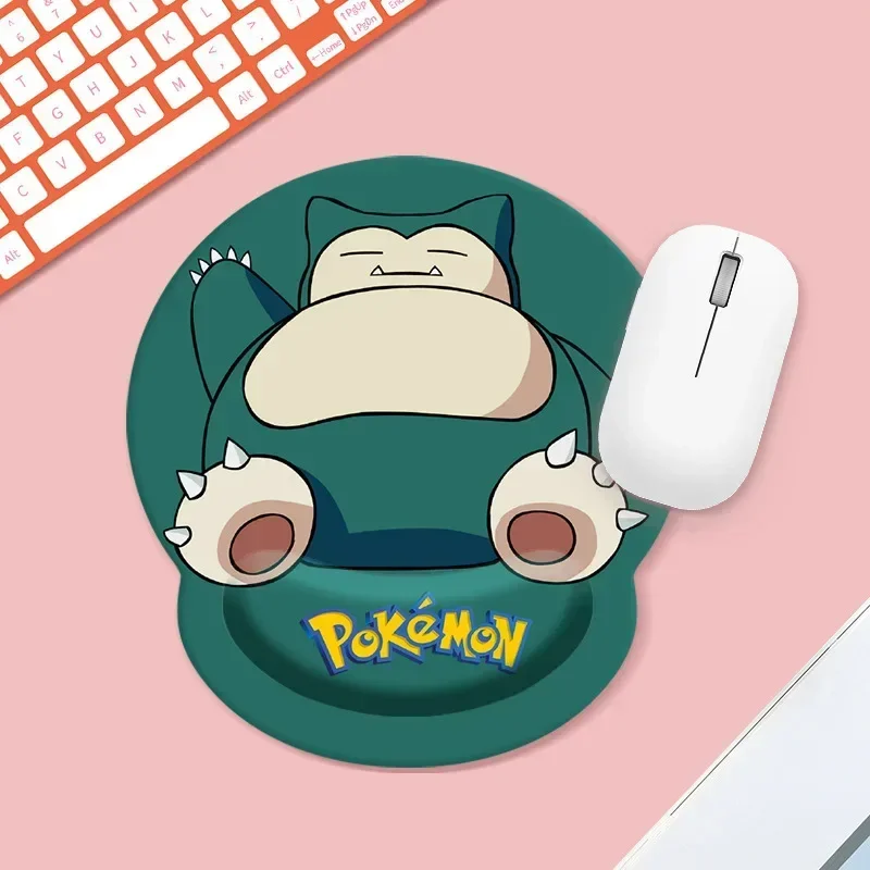 Cute Cartoon Pokemon Pikachu Ditto Bulbasaur Office Mousepad with Wrist Support Ergonomic Gaming Desktop Mouse Pad Wrist Rest