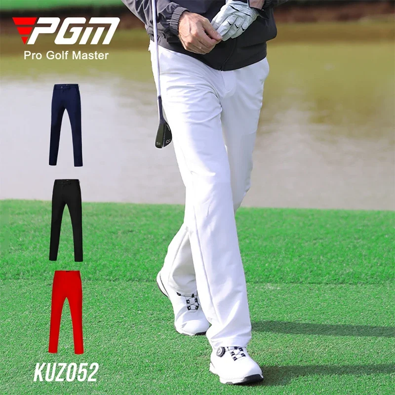 

PGM Golf Men High-Elastic Long Pants Male Fit Soft Sports Pants Autumn Men Breathable Casual Trousers Golf Sweatpants 2XS-4XL