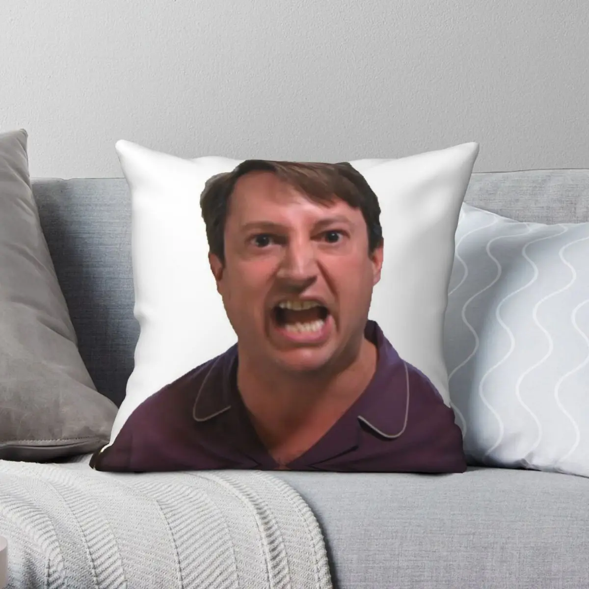 Peep Show Mark Corrigan Christmas Square Pillowcase Polyester Linen Velvet Pattern Throw Pillow Case Room Cushion Cover 18