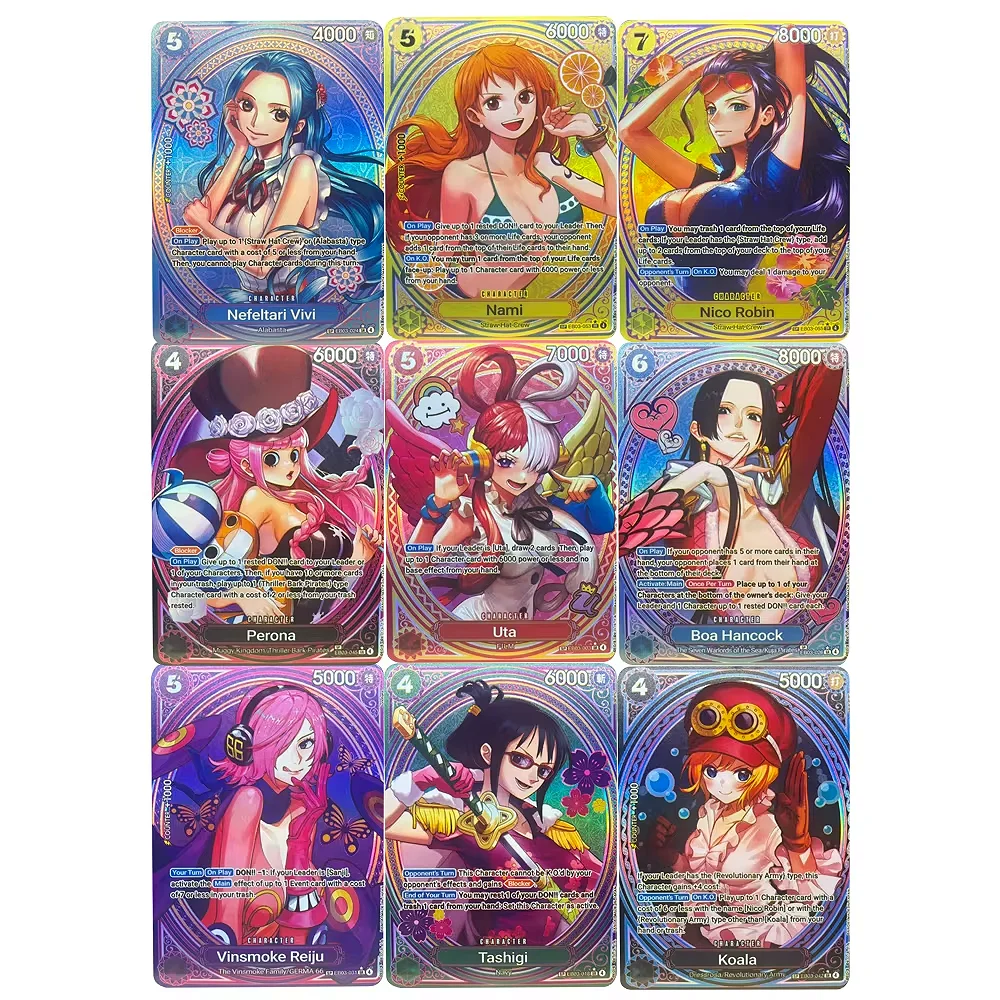 ONE PIECE Collection Cards EB03 Nami Boa Hancock SP EN  High Quality  DIY Self Made Game Anime Cards Gift Toy