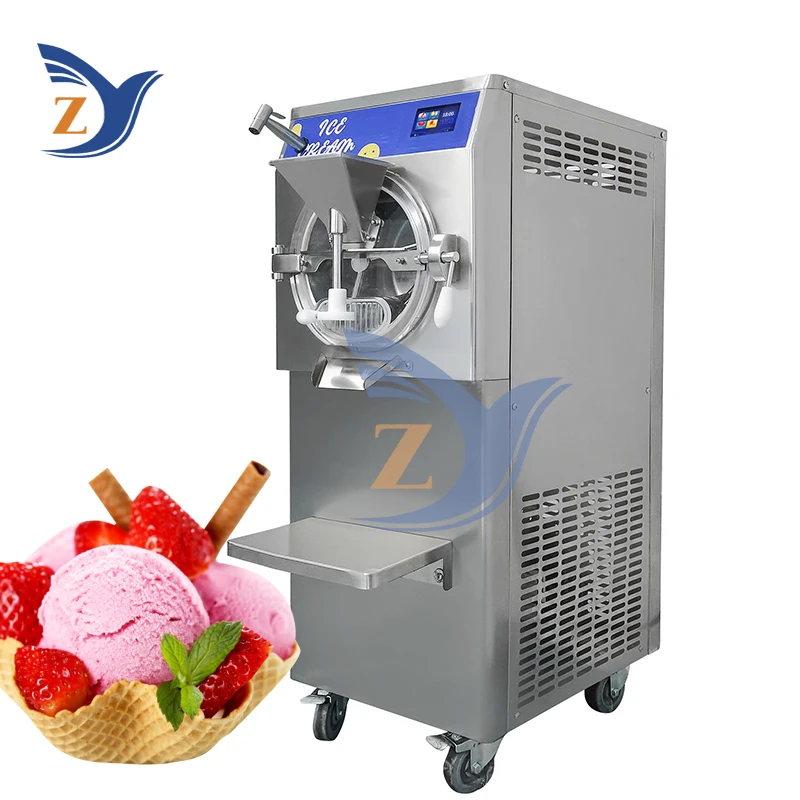 Hard Ice Cream Maker Machine ZY-28-2 Commercial Production Equipment Milk Tea Shop Automatic 48L/H Stall Buffet Restaurant