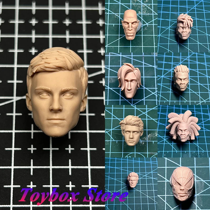 

1/12 Anime Black People Spider Mutant Game Series Super Hero Slim Long Face White Model Toys Accessory For 6" Ml Shf Mezco Body