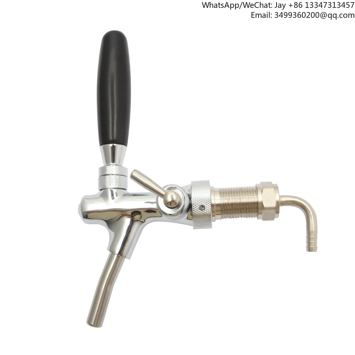 

Регулируемый кран для разливного пива - Пивной кран, регулятор потока, хромированная ручка, кран G5/8