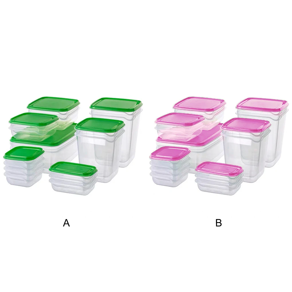 17bag Durable And Transparent Instant Storage Box For Visible Food ple Plastic Refrigerated Preservation Box