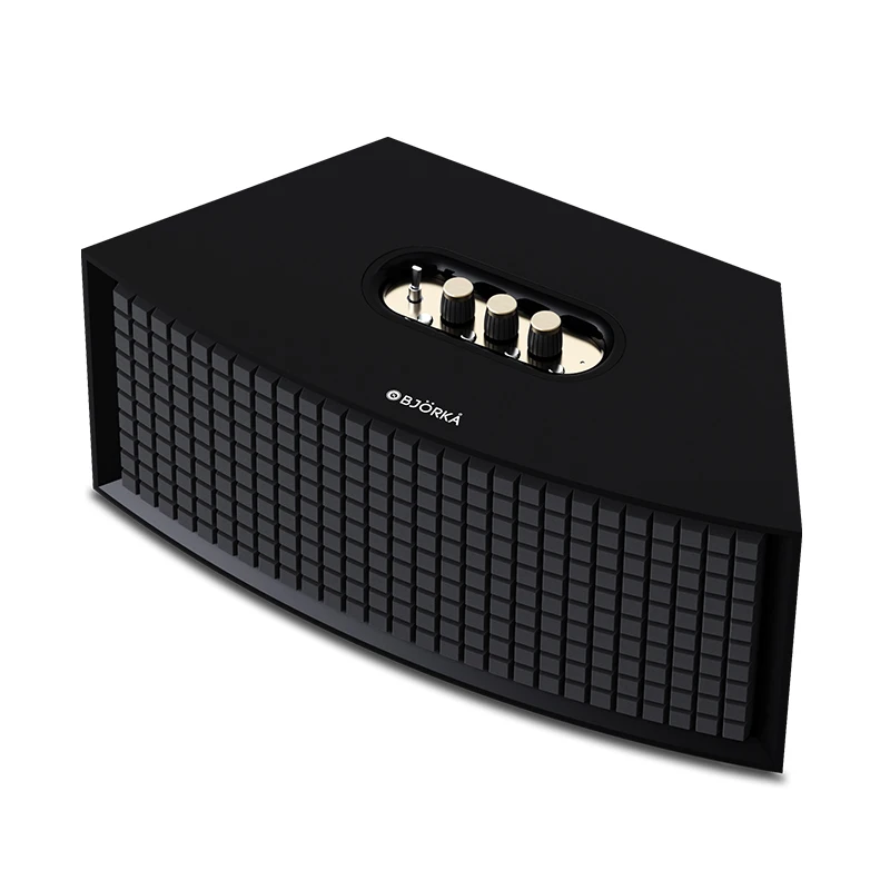 Beambox ARC I Powered 60W Retro Wooden Speaker Woofer Professional Deep Bass  Home Theater Sound System Speakers