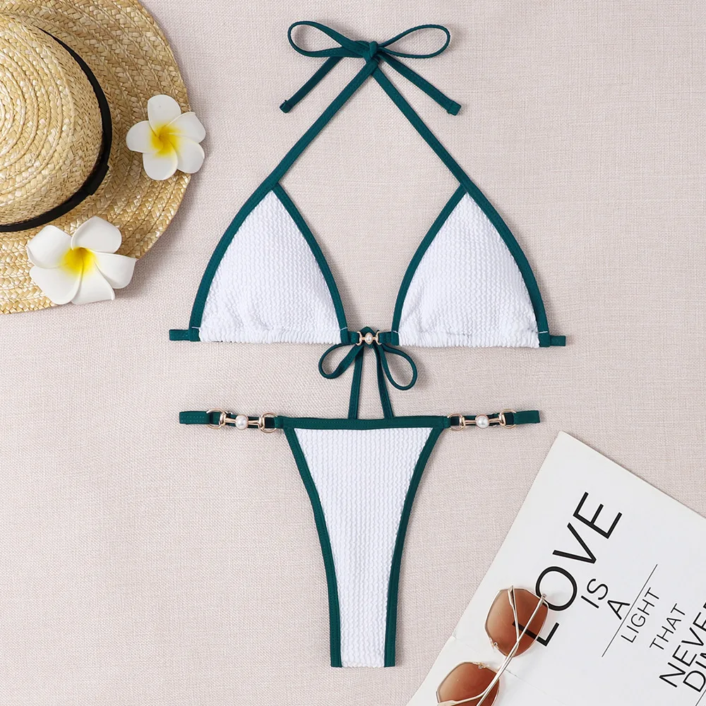 Sexy Neon Micro Swimwear Thong Bikini 2024 Women Two Pieces Swimsuits Swimming Bathing Suit Brazilian Bikinis Set Mujer Biquini