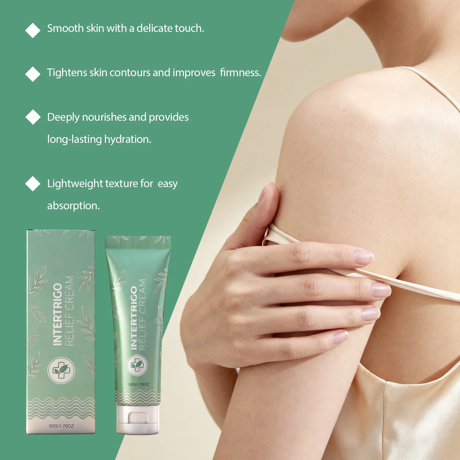 Skin Chafing Abrasion Cream Soothing Non‑Greasy Fast‑Drying Friction Reduction Moisturizing Underarm Men Women Body Care Lotion