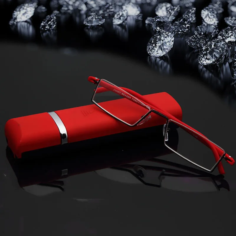 Neue stilvolle TR90 kleine quadratische Lesebrille, hochauflösende Anti-Blaulicht-Lesebrille für Senioren, mit einem hochwertigen Design.