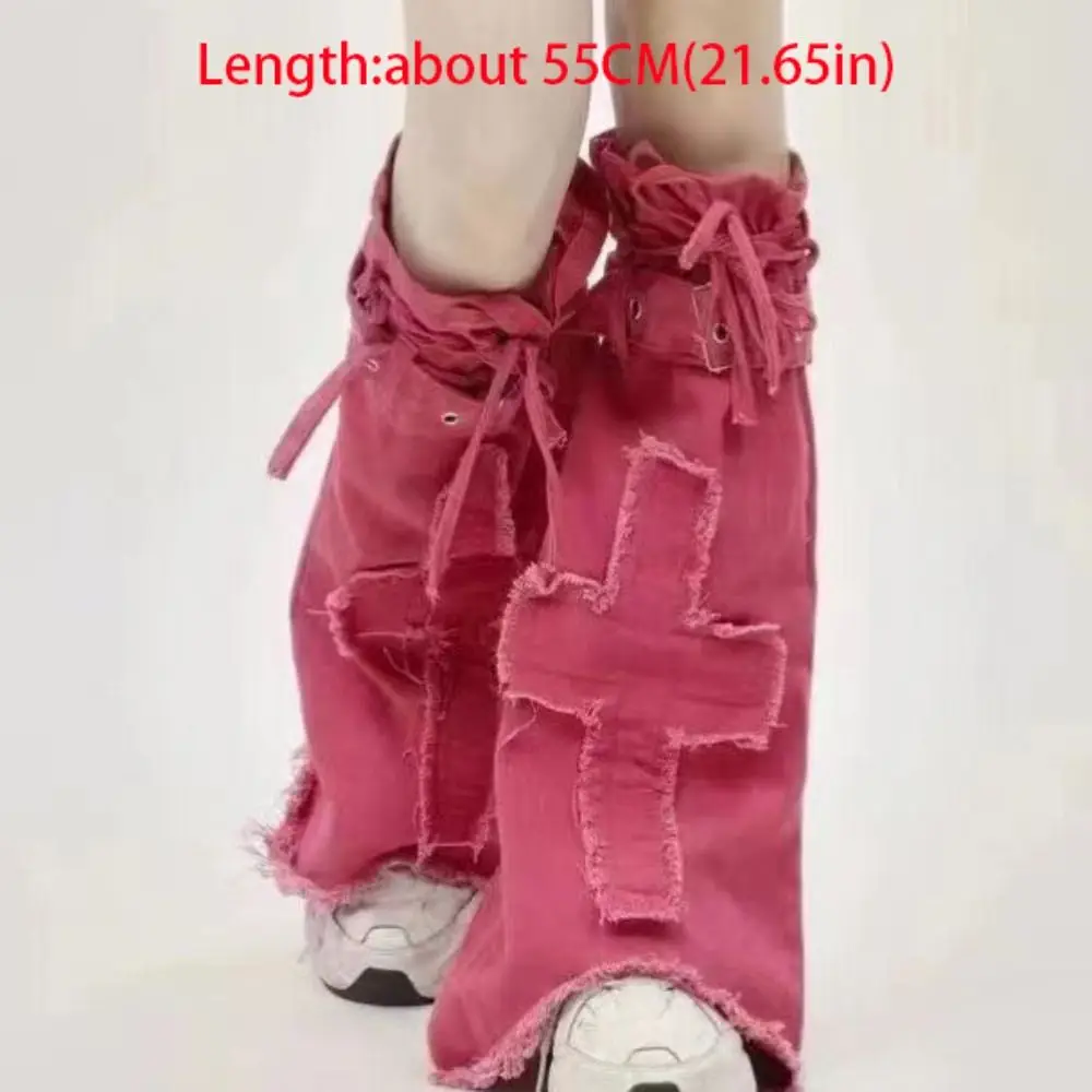 Fashion Y2k Cross Leg Warmers JK Retro Y2k Stockings Lolita Sweet Cool Long Stockings Women