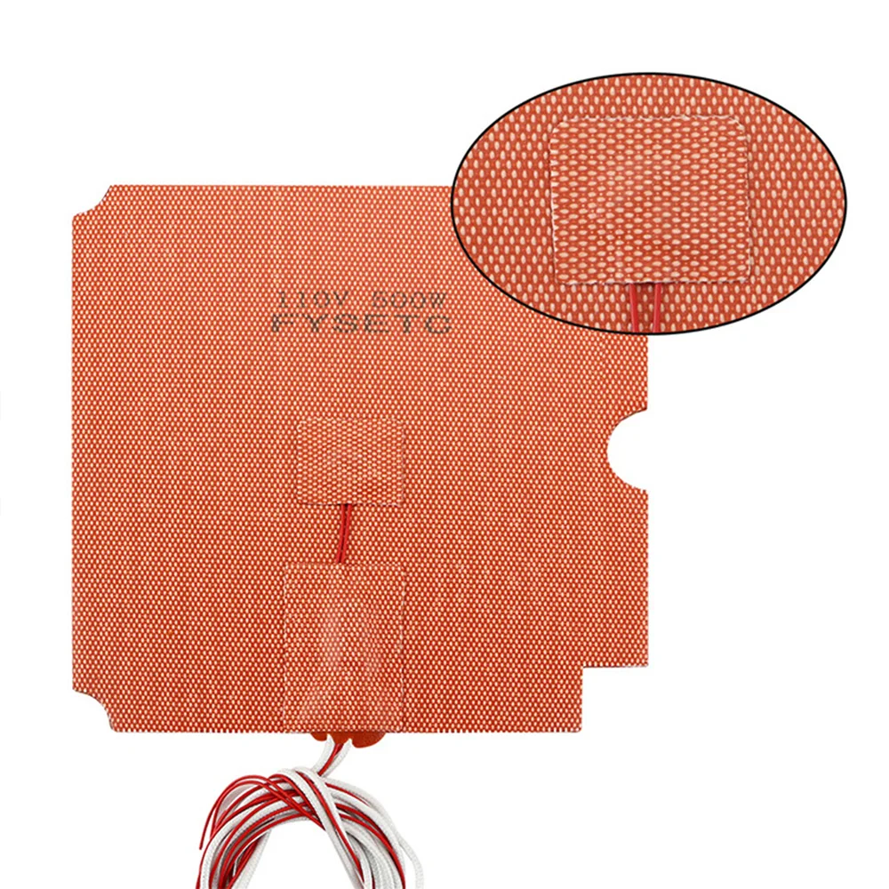 100×100mm/170×170mm Silicone Heating Mat Hot Bed Pad with Relay 3D Printer Accessories