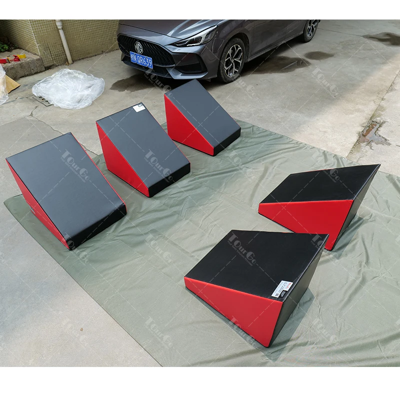 Ginástica ninja curso de obstáculo equipamento ninja interior espuma macia escalador blocos escalada crianças conjunto de equipamentos de jogo macio