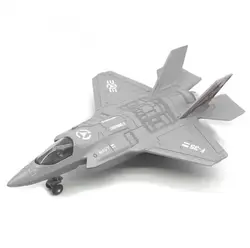 Pull Back Toy Jets F-35 Alloy Fighter Plane with Light & Sound, Die Cast Airplane for Kids, Model Plane Toy for Collection