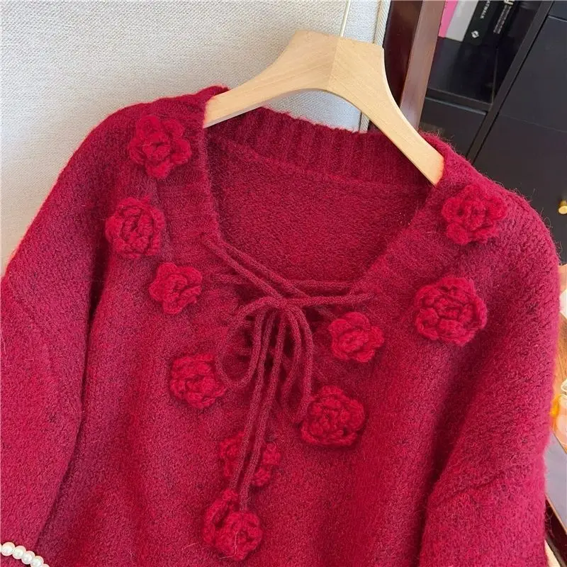 

Свитера Джемперы Пуловеры Женские Дешевые Льняные Галстуки Femme Свободные Пляжные Каникулы Курортные Путешествия Богемный Фестиваль Бохо Зима