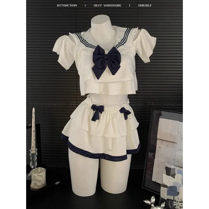 

Anime Girl Cute Student Sexy Sailor Suit Cosplay Lingerie Pajamas Costumes JK Uniform for Women Kawaii Schoolgirl Role Play