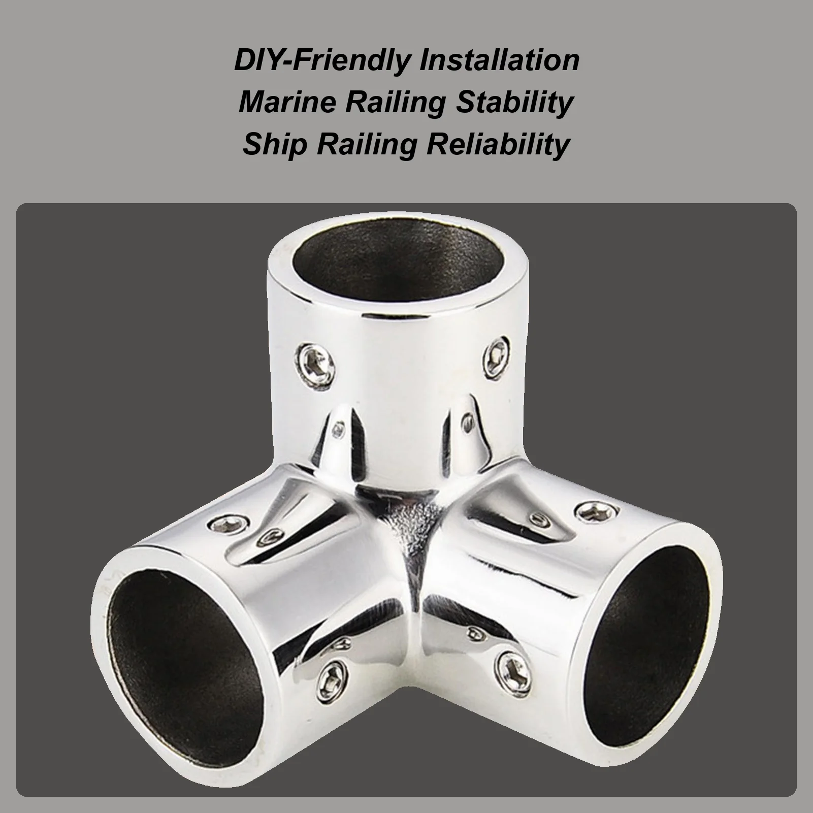 

3 Way Corner Elbow Stainless Steel 3 Way Mirror Polished Supplies Boat Corner Tee For Ship Guardrails Yacht Piping Dock Fencing