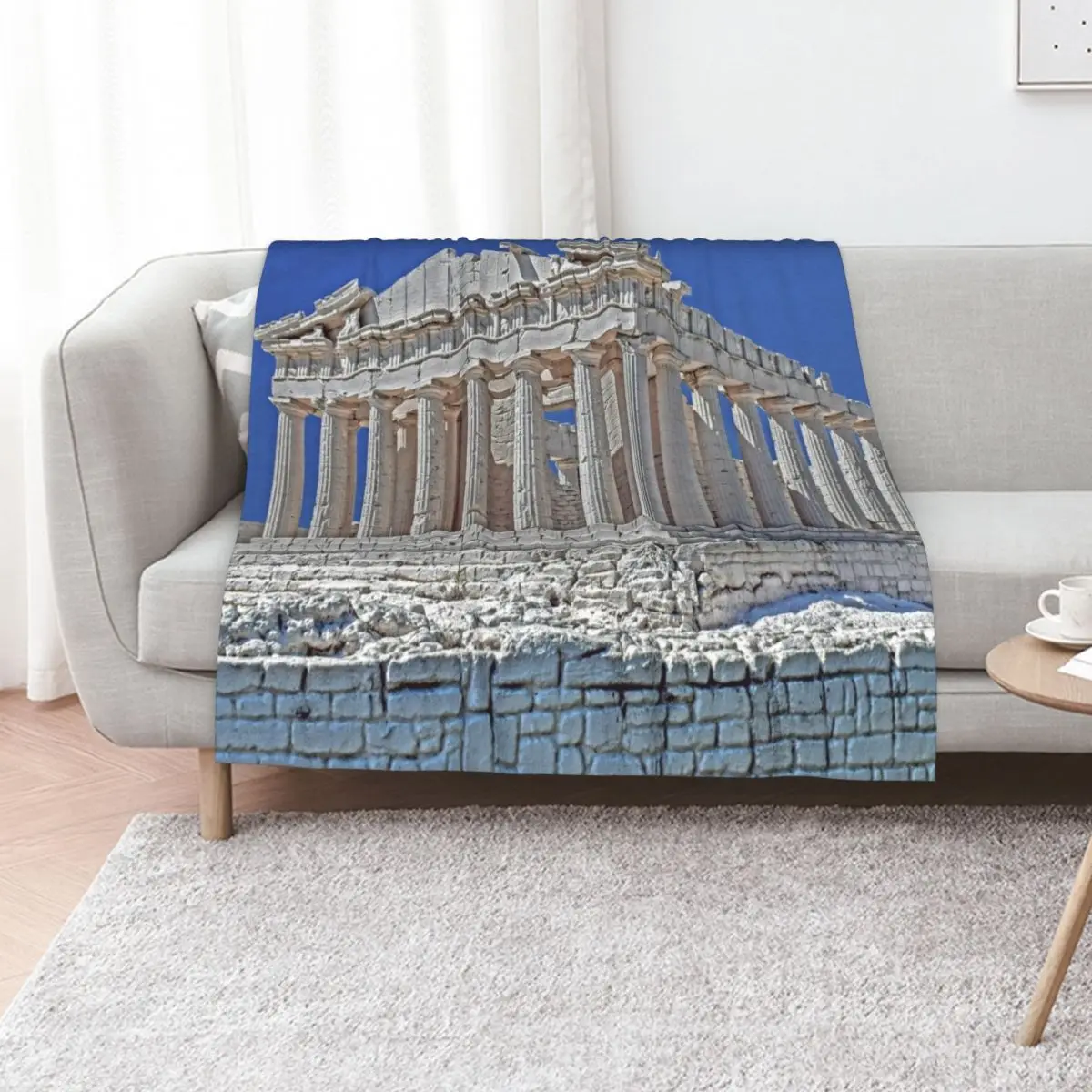 Acropolis Athens BY CALLISC Throw Blanket warm winter Personalized Gift christmas gifts sofa bed Thin Giant Sofa Blankets
