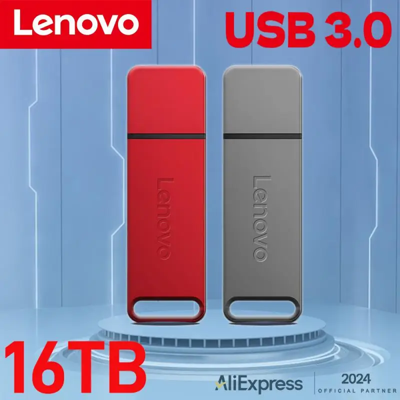 Lenovo Metal Pendrive 2TB Cle USB 3.0 Flash Drives High Speed Memoria USB Memory Stick 16TB Portable TYPE C OTG Pen Drive