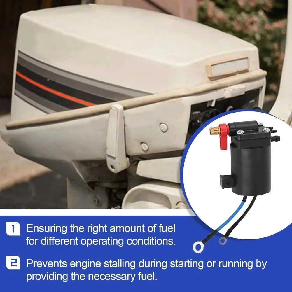 Johnson Fuel Solenoid Fuel Choke Solenoid Marine Maintenance Easy Installation Factory Specifications High Reliability